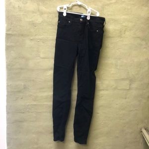 7 for all mankind black jeans size 24